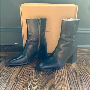 Flattered Christa Black Leather Boots